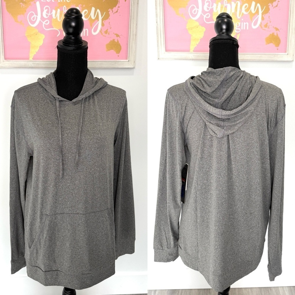 NWT - 32 Degrees Heather Gray Long Sleeve Hoodies Sweatshirt (S)